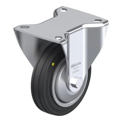 Blickle B-VE 100R-EL-FA – fiksni točkić Ø100 mm, nosivost 70 kg
